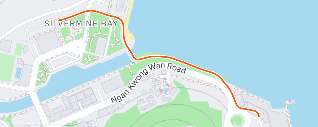 Map of the activity, Morning Trail Run