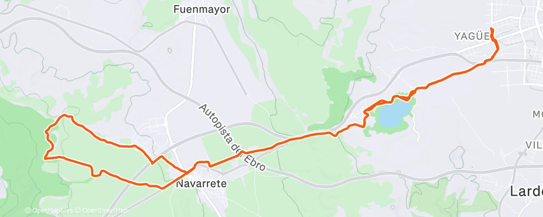 Map of the activity, Hoy en Navarrete llovía 😅