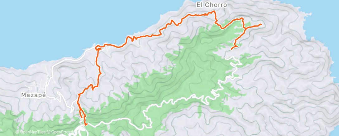 Map of the activity, Lunch Hike