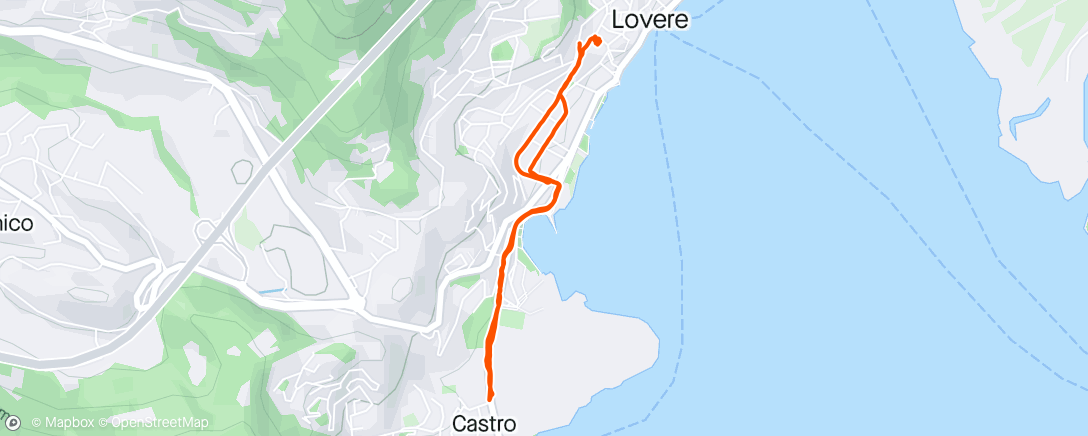 Map of the activity, Camminata pomeridiana