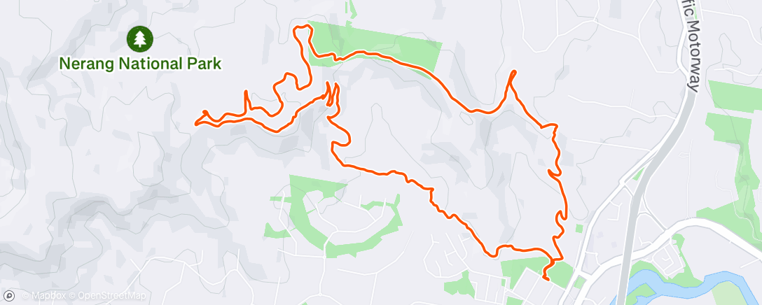 Map of the activity, Morning Mountain Bike Ride