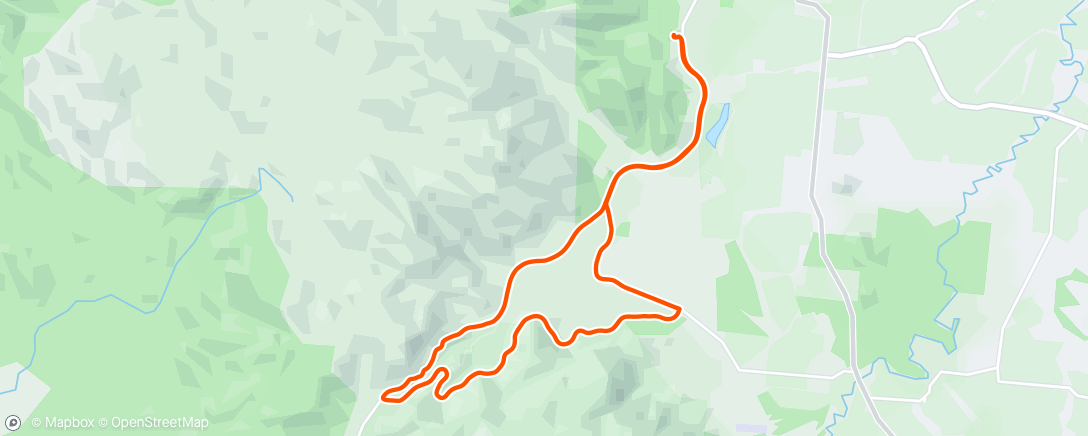 Mapa da atividade, Carrington Rail Trail Ride