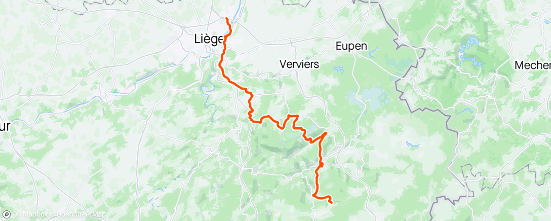 Map of the activity, Reco Liège