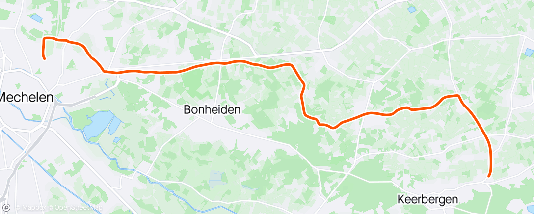 Mapa da atividade, Ochtendrit op e-bike