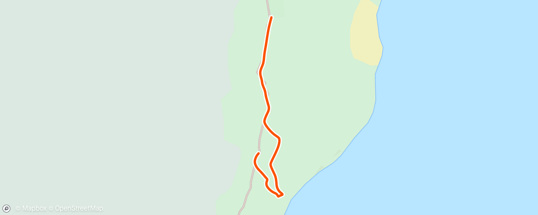 Mappa dell'attività Night Hike