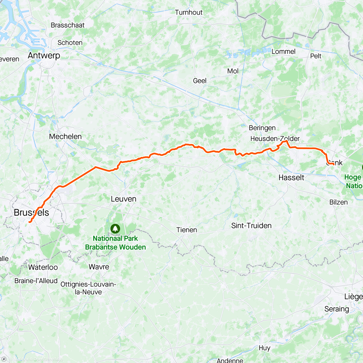 Map of the activity, Belgian Escape - Tag 2