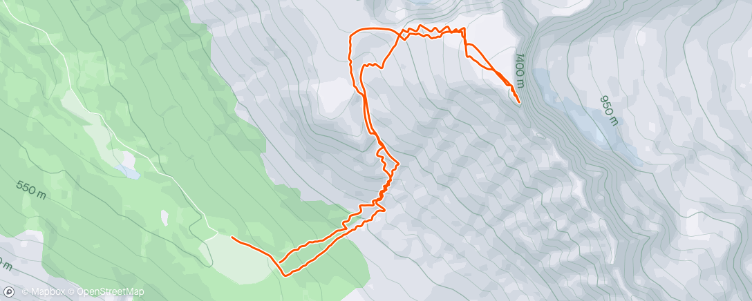 Mapa de la actividad (Morning Backcountry Ski)