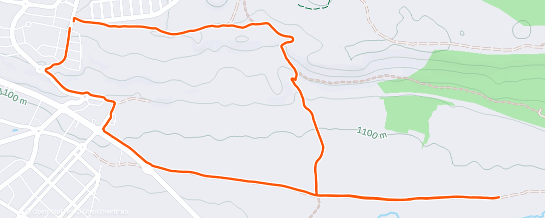 Карта физической активности (Lunch Trail Run)