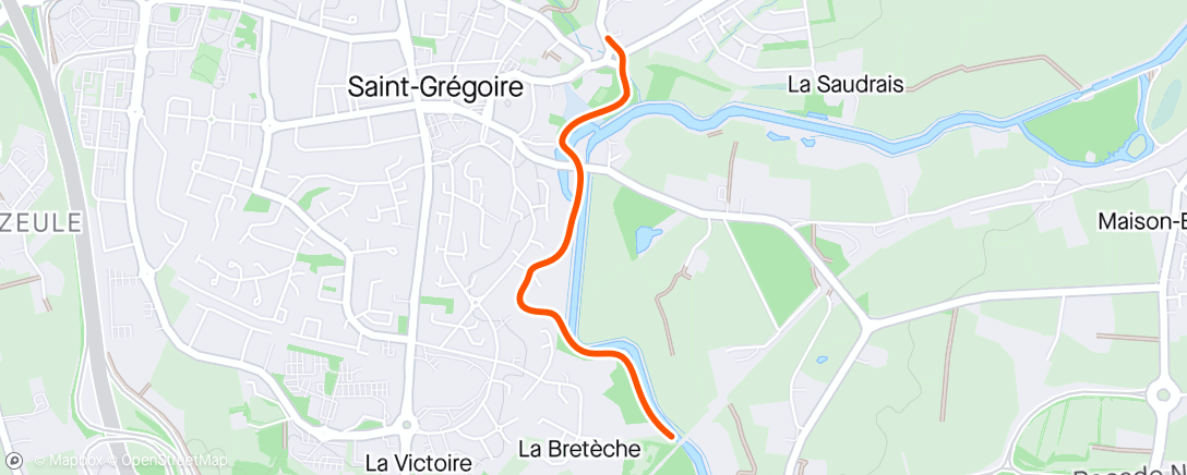 Map of the activity, St Gégoire # Marche