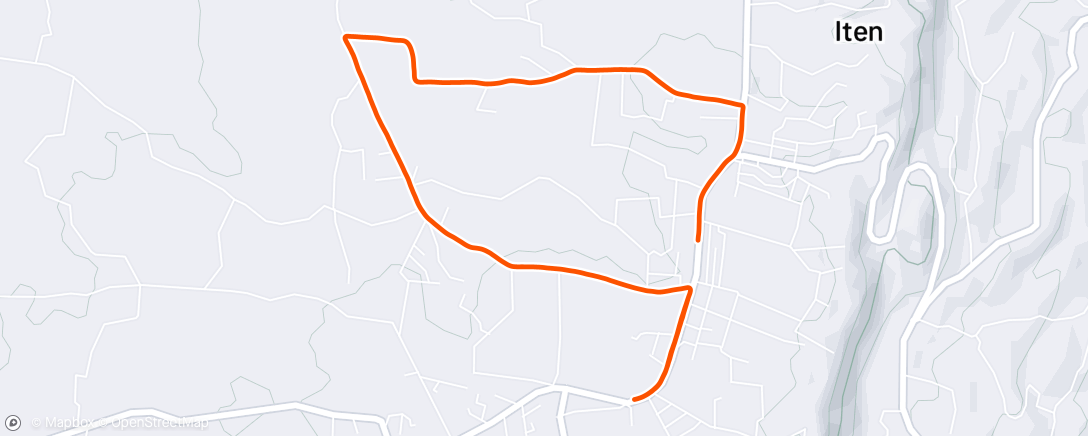 Map of the activity, Footing post tempo 🇰🇪