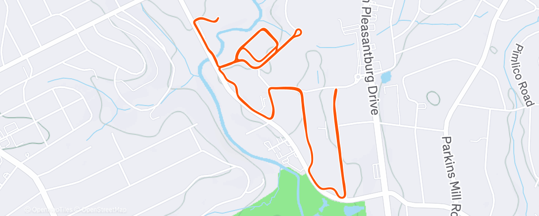 Карта физической активности (Evening Run)