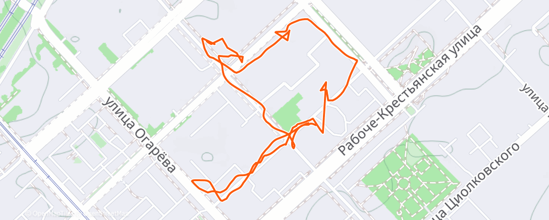 Карта физической активности (Утренняя прогулка)