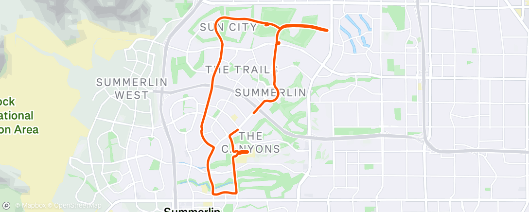 Map of the activity, Warm-up - 14 x 2 min - cool-down