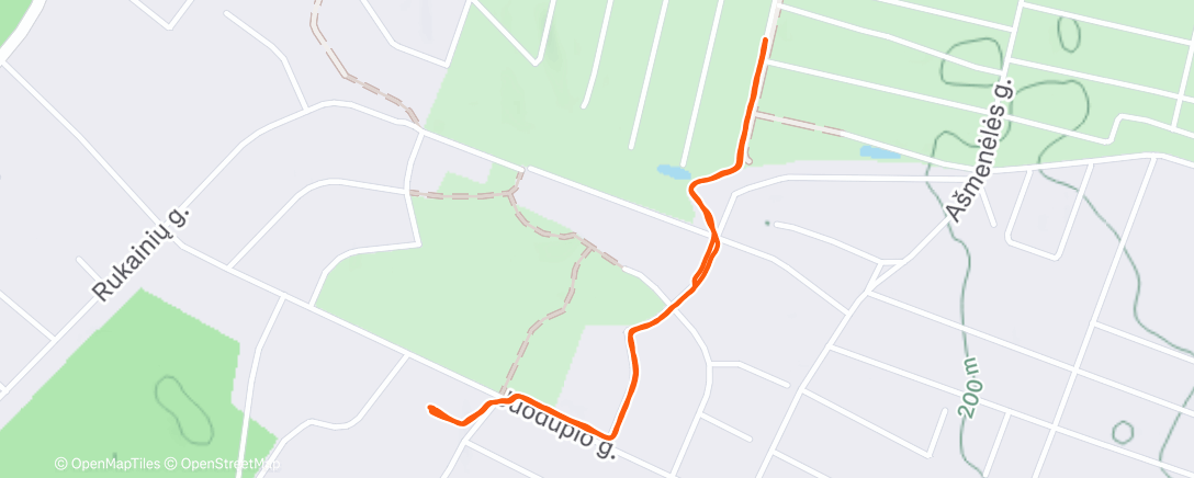 Карта физической активности (Evening Walk)