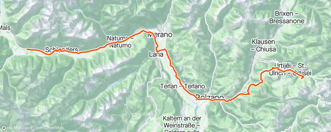 Map of the activity, Giro #16 🤡