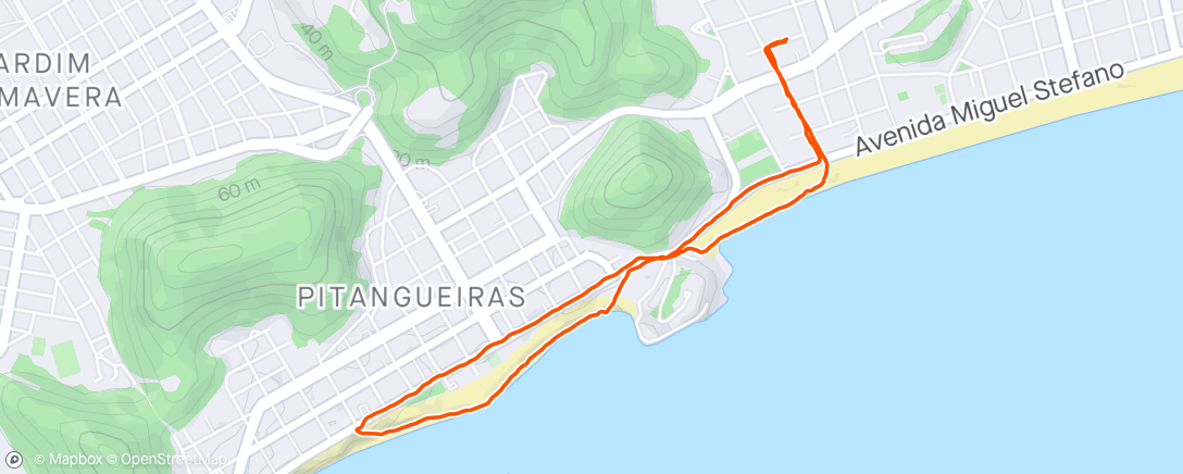 Map of the activity, Cardio 3