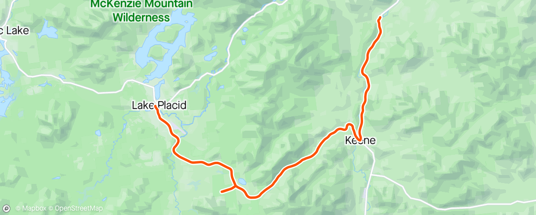 Map of the activity, FulGaz - IRONMAN Lake Placid