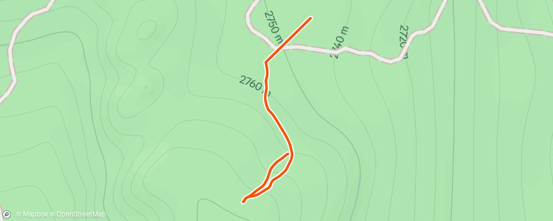 Map of the activity, Lunch Hike