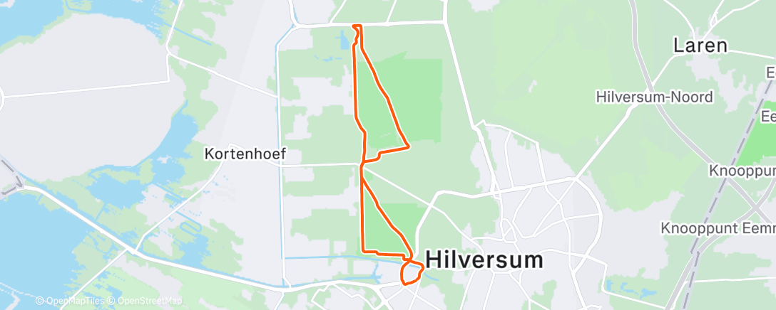 Map of the activity, "Two turtle doves, and a partridge in a pear tree" 🎄🏃‍♂️