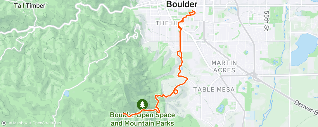 Map of the activity, Trails with Sean and Nelly