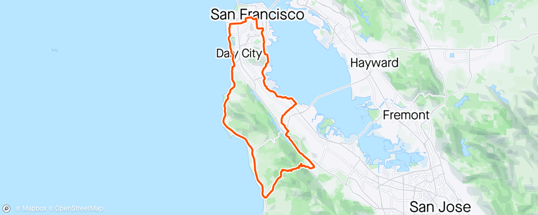 活动地图，put on cruise control after San Mateo
