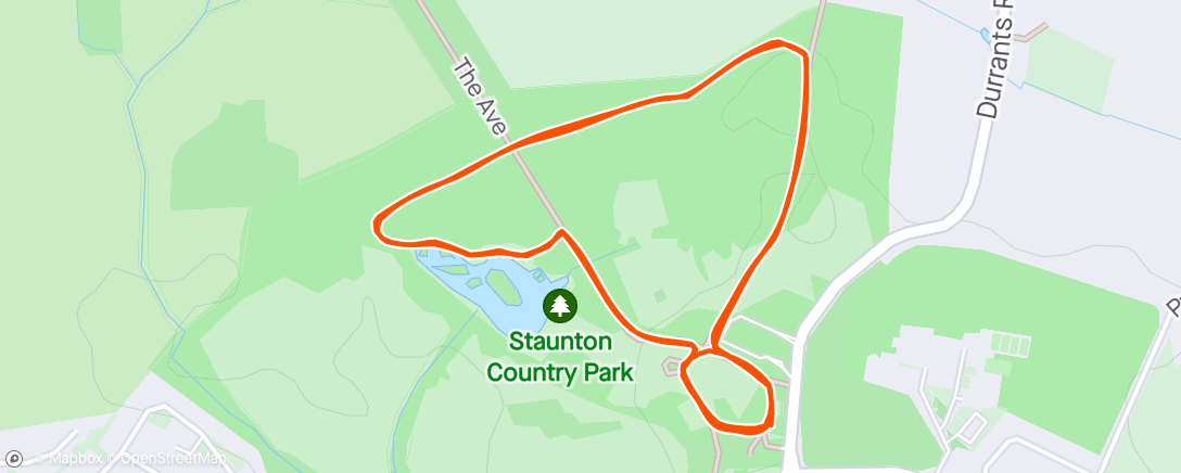 Map of the activity, parkrun