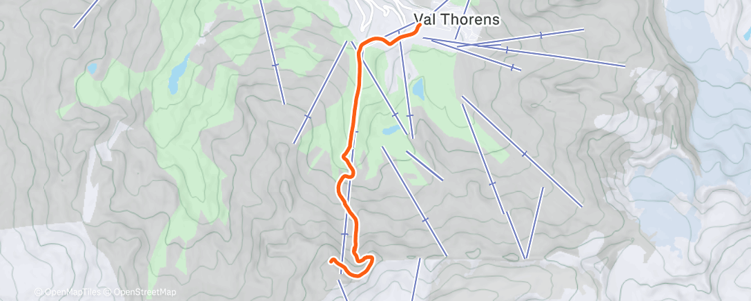 Карта физической активности (Cime Caron 3195m)