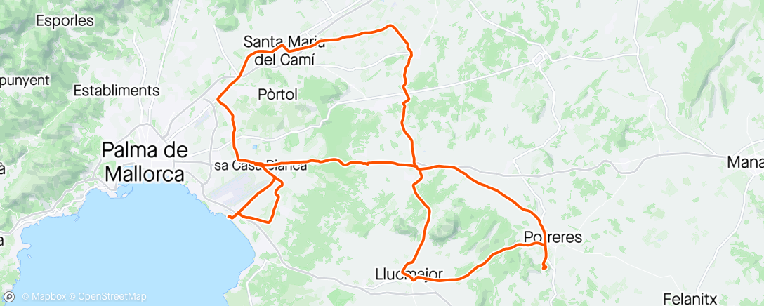 Map of the activity, St Maria-Mont Sion-Algaida