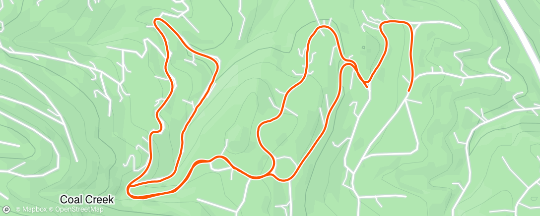Map of the activity, Evening Ride
