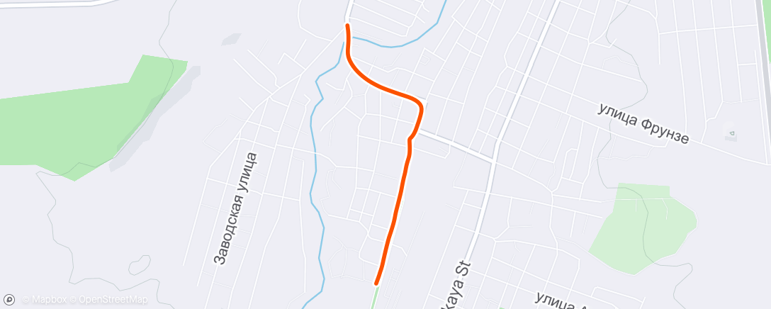 Map of the activity, Bike Ride