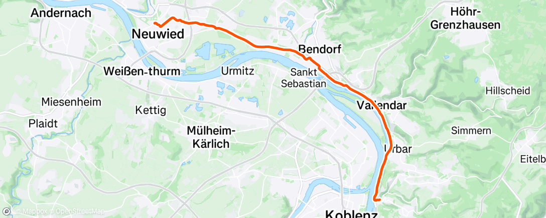 Map of the activity, Zur Deichwelle Neuwied