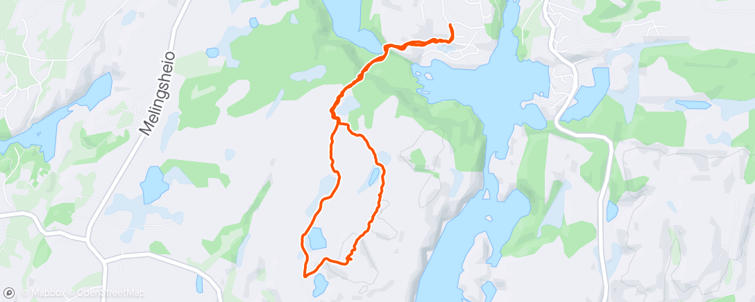 Map of the activity, Påsketur til Heimstadfjellet m Marta.
