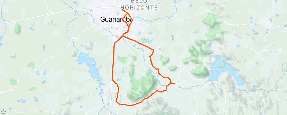 Map of the activity, Giro de sábado