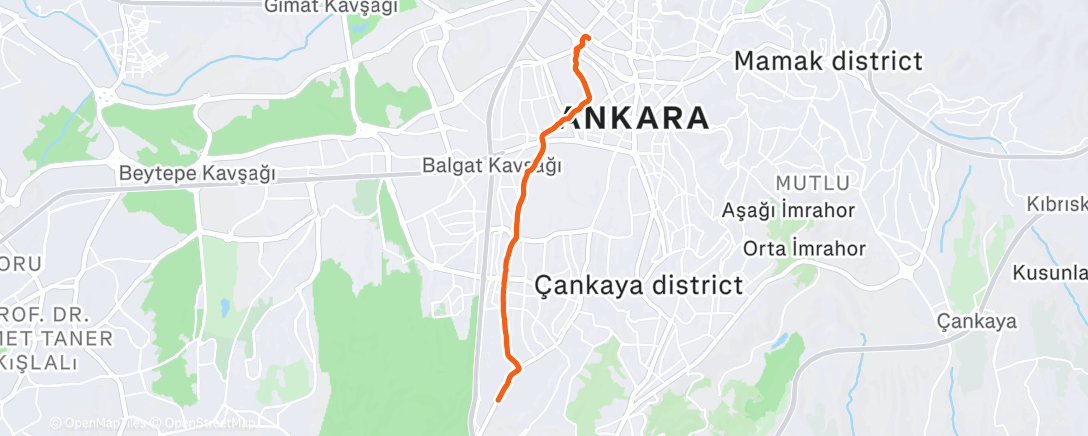 Map of the activity, ANKARA 11K
