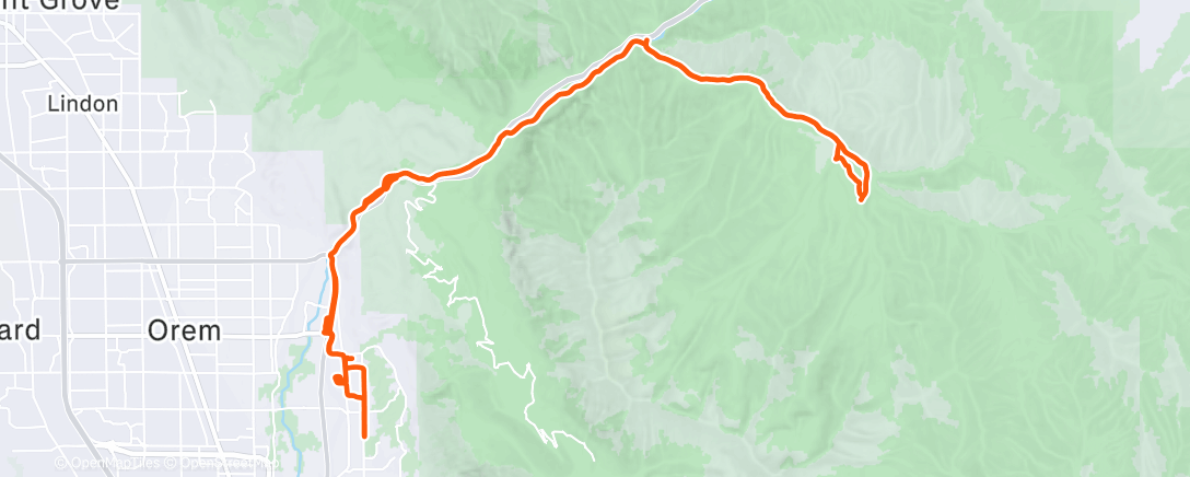 Map of the activity, Morning Ride
