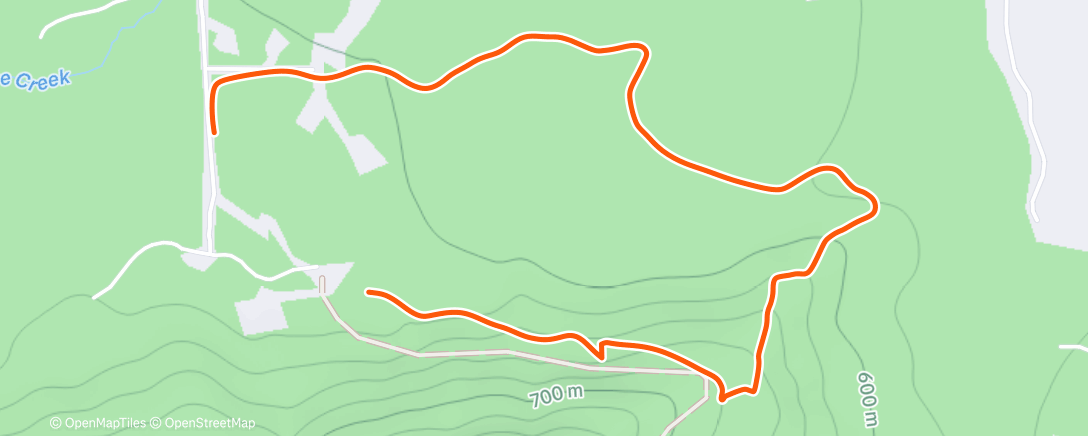 Map of the activity, Morning Run