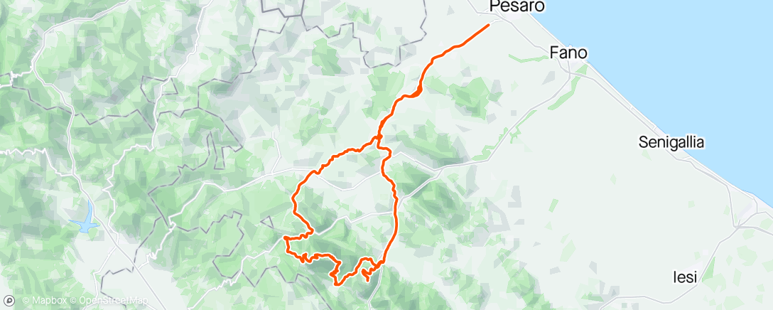 Map of the activity, PETRANO /NERONE………da Pesaro