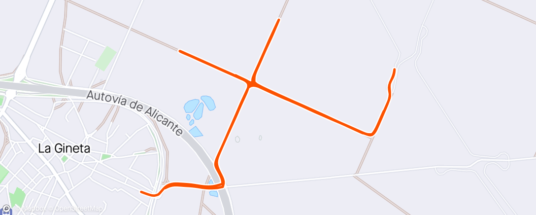アクティビティ「Carrera de noche」の地図