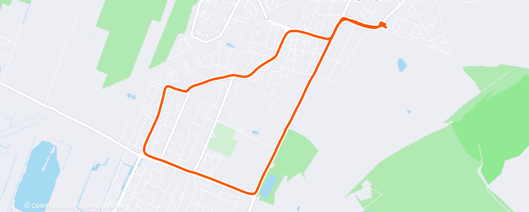 Map of the activity, Lunch Run