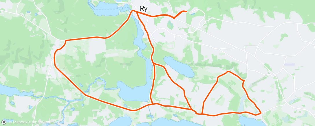 Map of the activity, Ry Race & Gravel - Fiskerhuse Showdown + runder 🔥