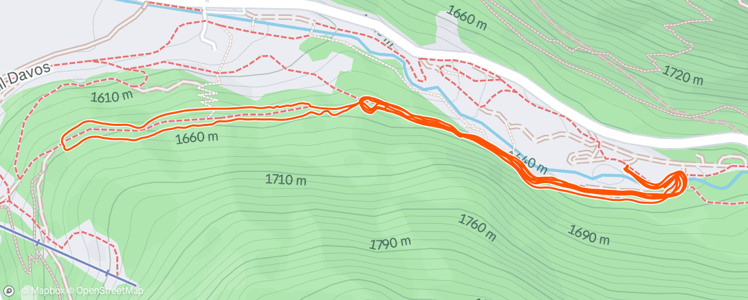 Map of the activity, Evening Nordic Ski