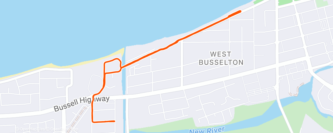 Map of the activity, Morning Run