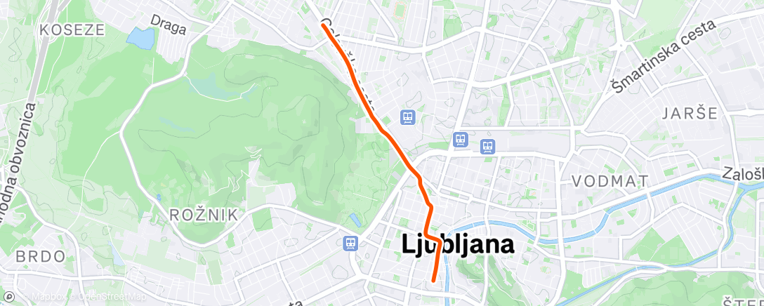 Map of the activity, Morning Ride