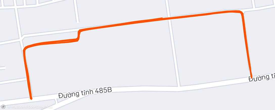 Map of the activity, Morning Run