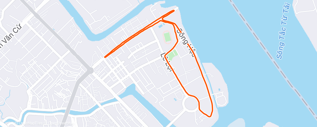 Map of the activity, Chạy ngoài trời