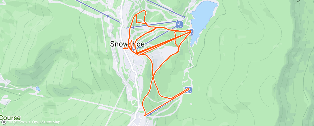 Map of the activity, Afternoon Alpine Ski