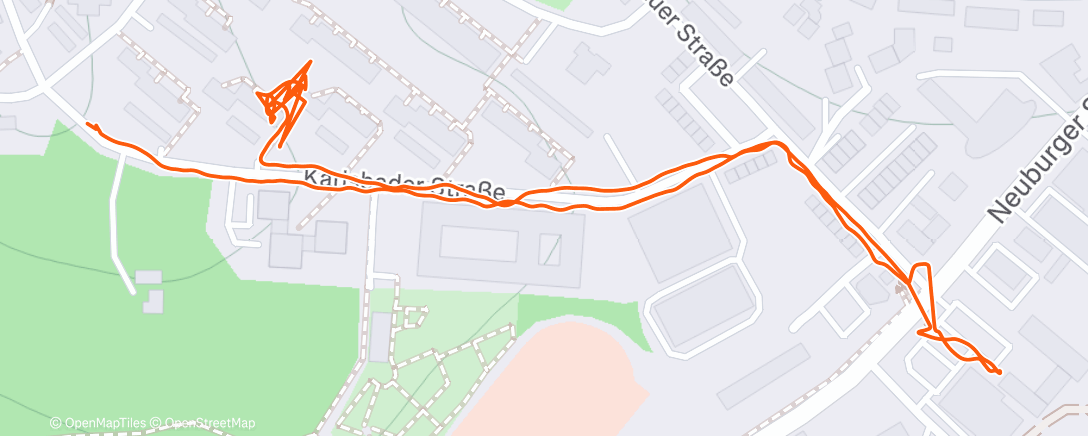 Map of the activity, Abendspaziergang