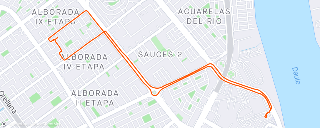 Karte der Aktivität „Bicicleta por la tarde”
