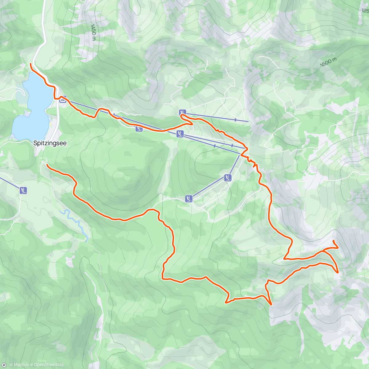 Mapa da atividade, Spitzingsee Loop