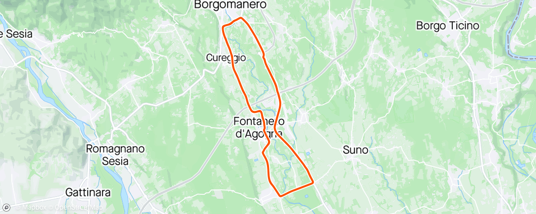 Map of the activity, Gara baraggia